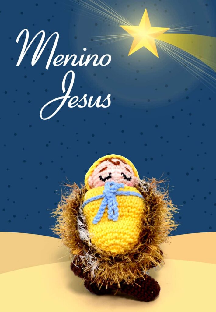 Menino Jesus Presépio Amigurumi