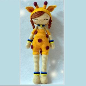 Boneca Girafa Amigurumi