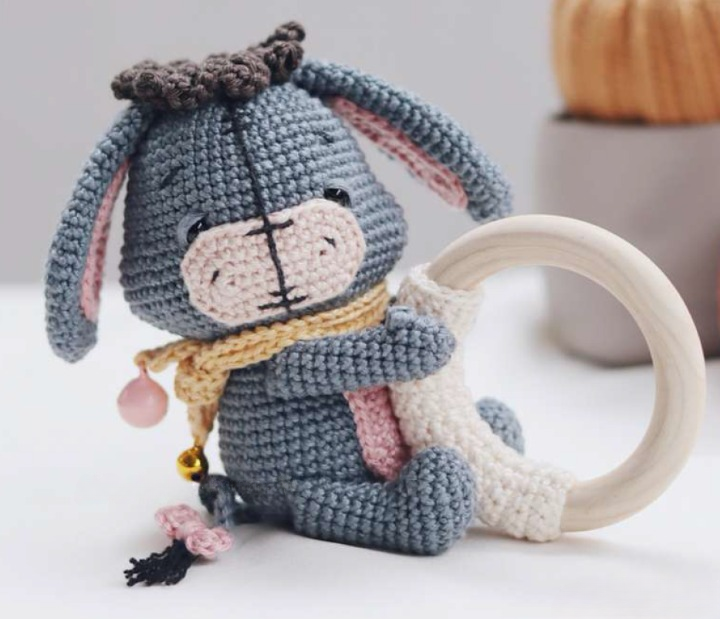 Mordedor de Crochê Bisonho Amigurumi