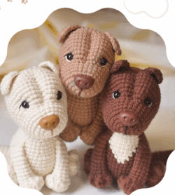 Pit Bull Amigurumi