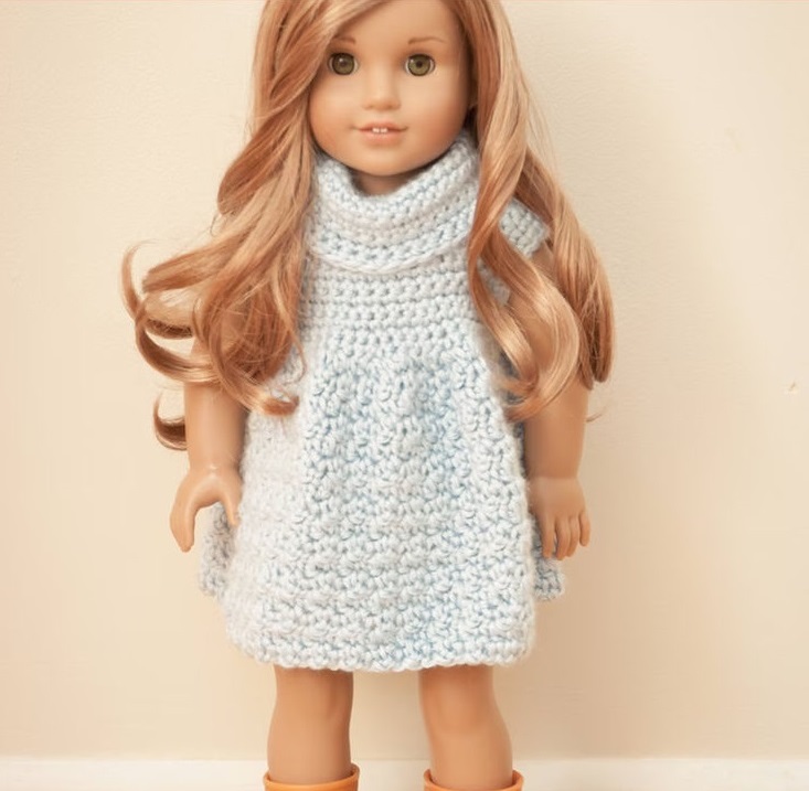 Bolero de Crochê para Boneca American Girl